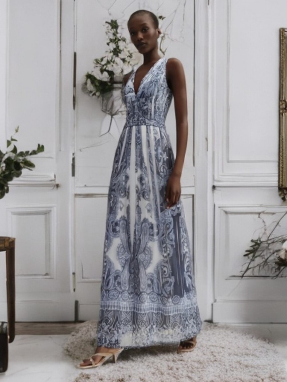 Moroccan Boho Sleeveless Maxi